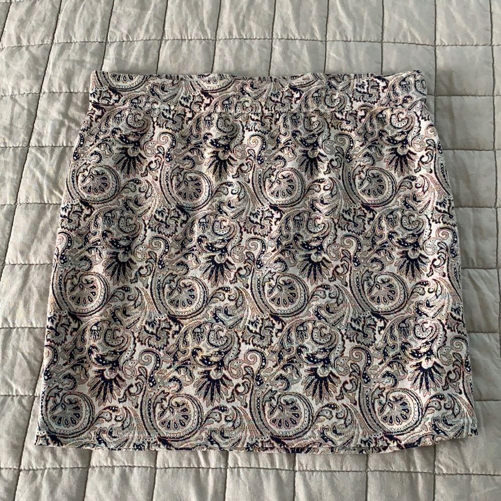 Free People Paisley Mini Skirt